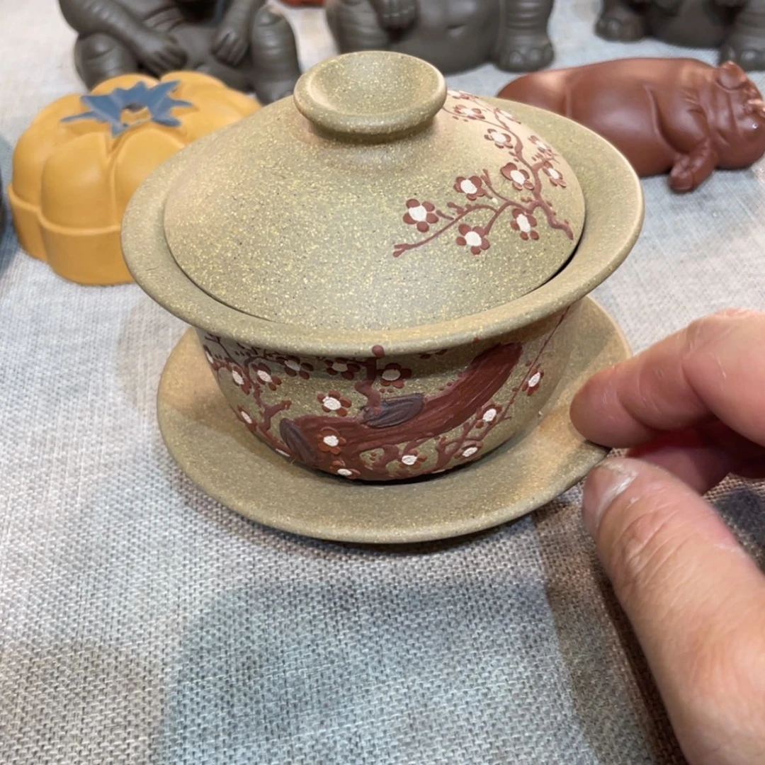 【闪购商品】紫砂茶宠三才盖碗
