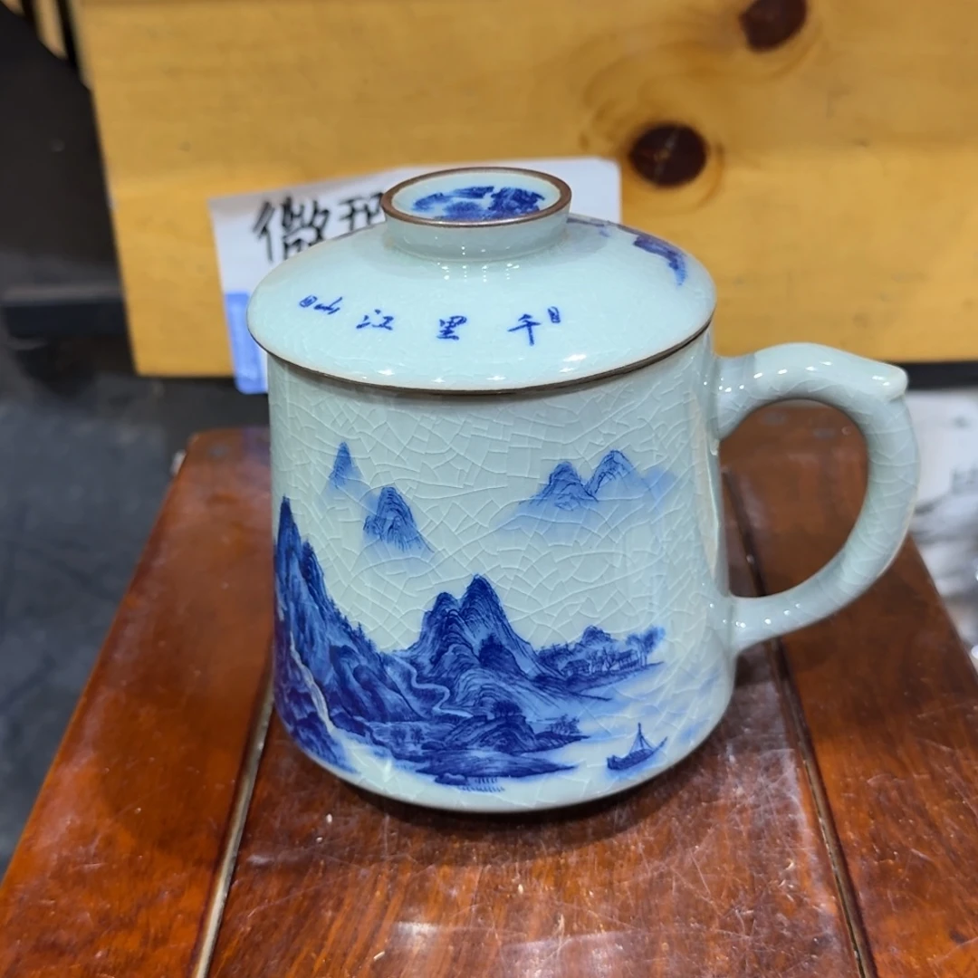 微瑕疵介意勿拍陶瓷器皿H714配个白色过滤内胆