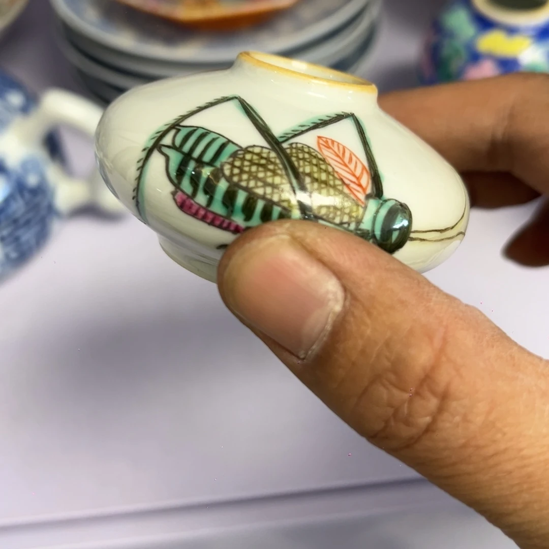 N***u瓷片瓷器摆件清货清