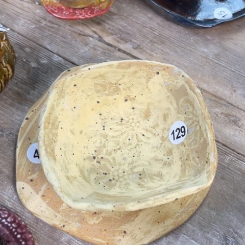 碗手工手捏咖啡杯壶承