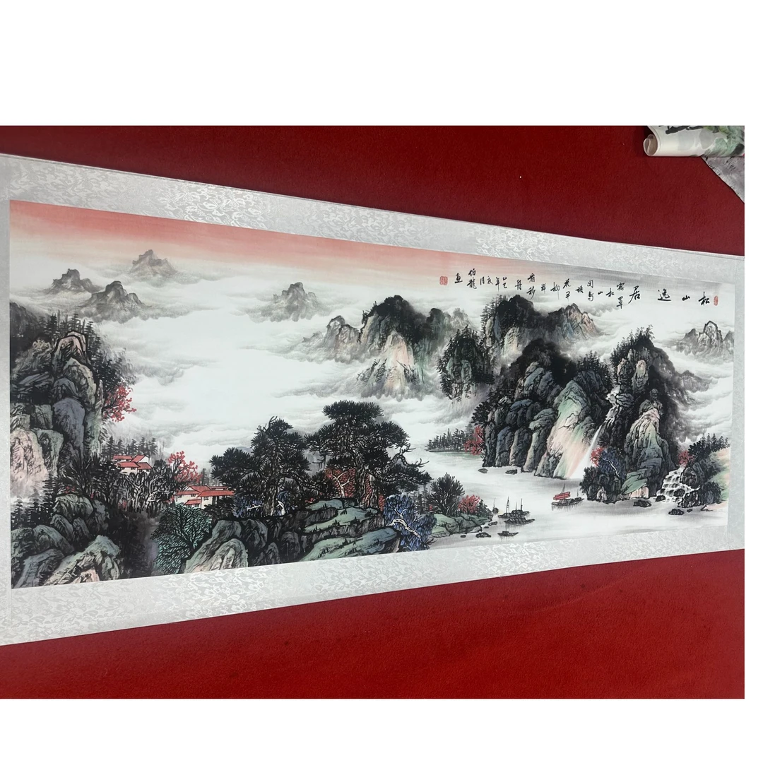 【限制一单】【松山远居】 国画