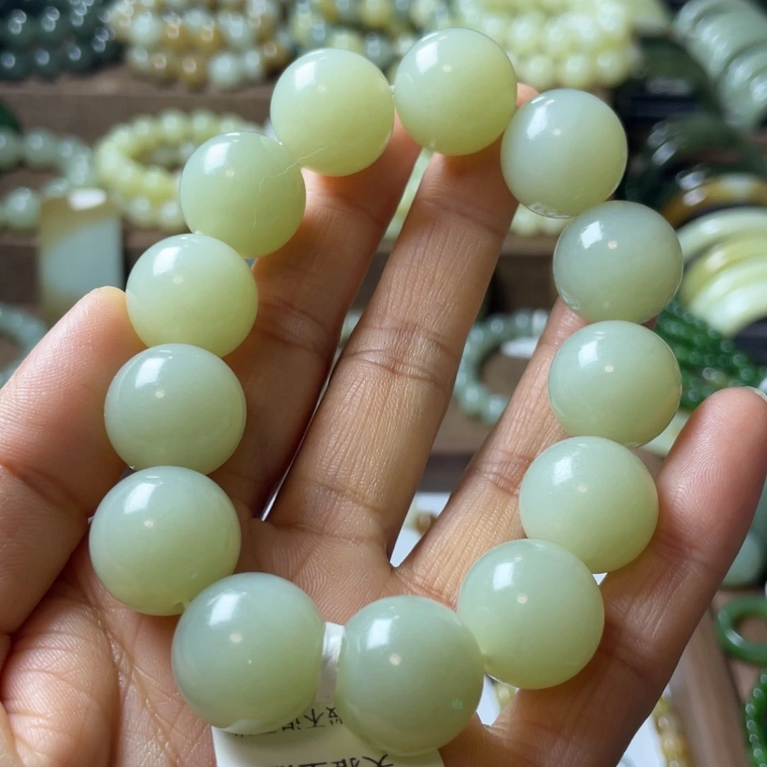 和田玉手链未镶嵌一**鹅