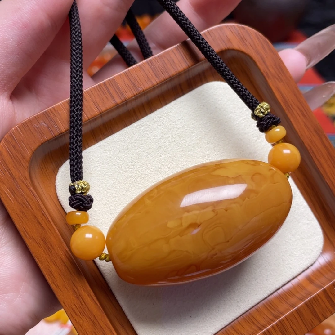 蜜蜡颈饰未镶嵌项链