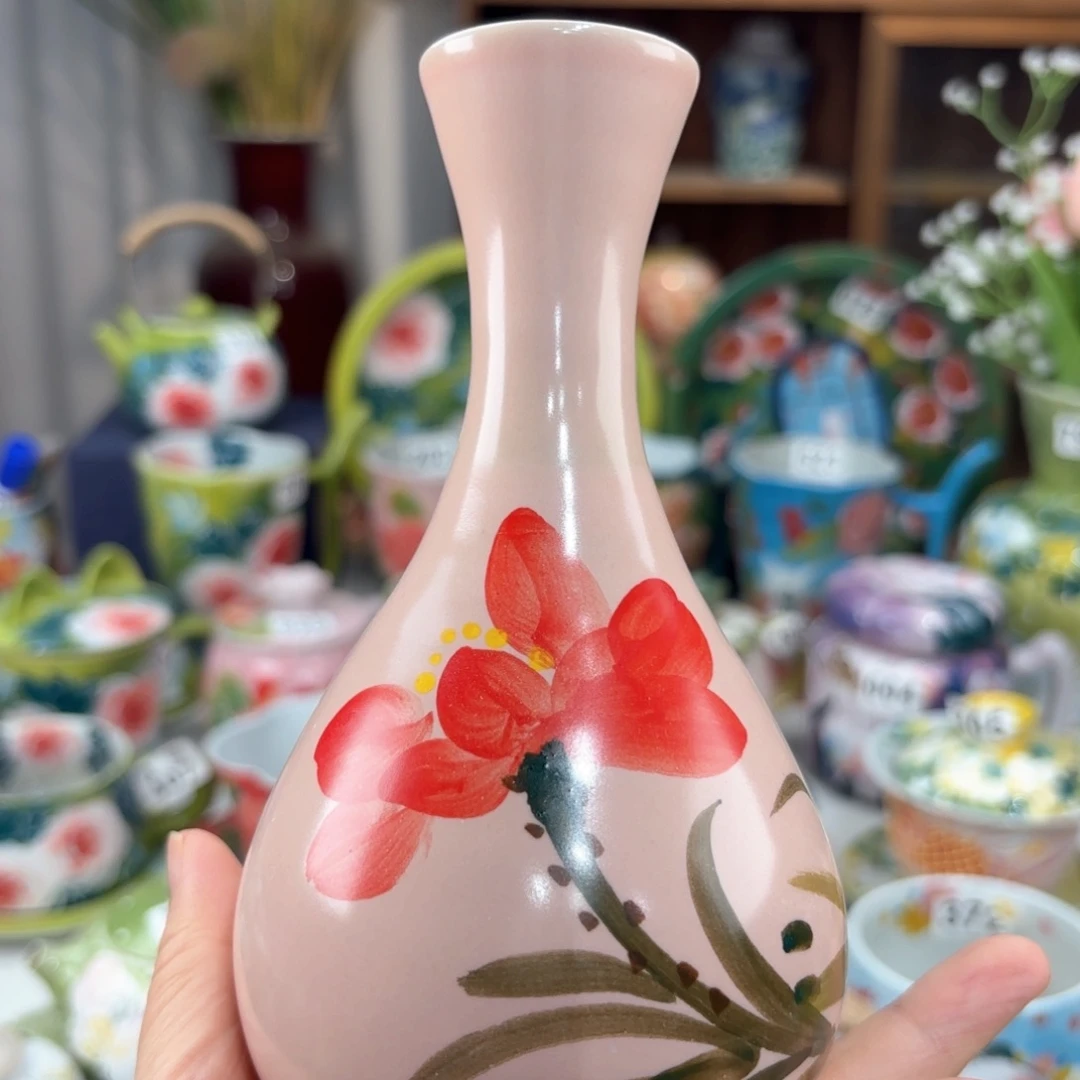 景德镇手绘高温釉下彩陶瓷茶具