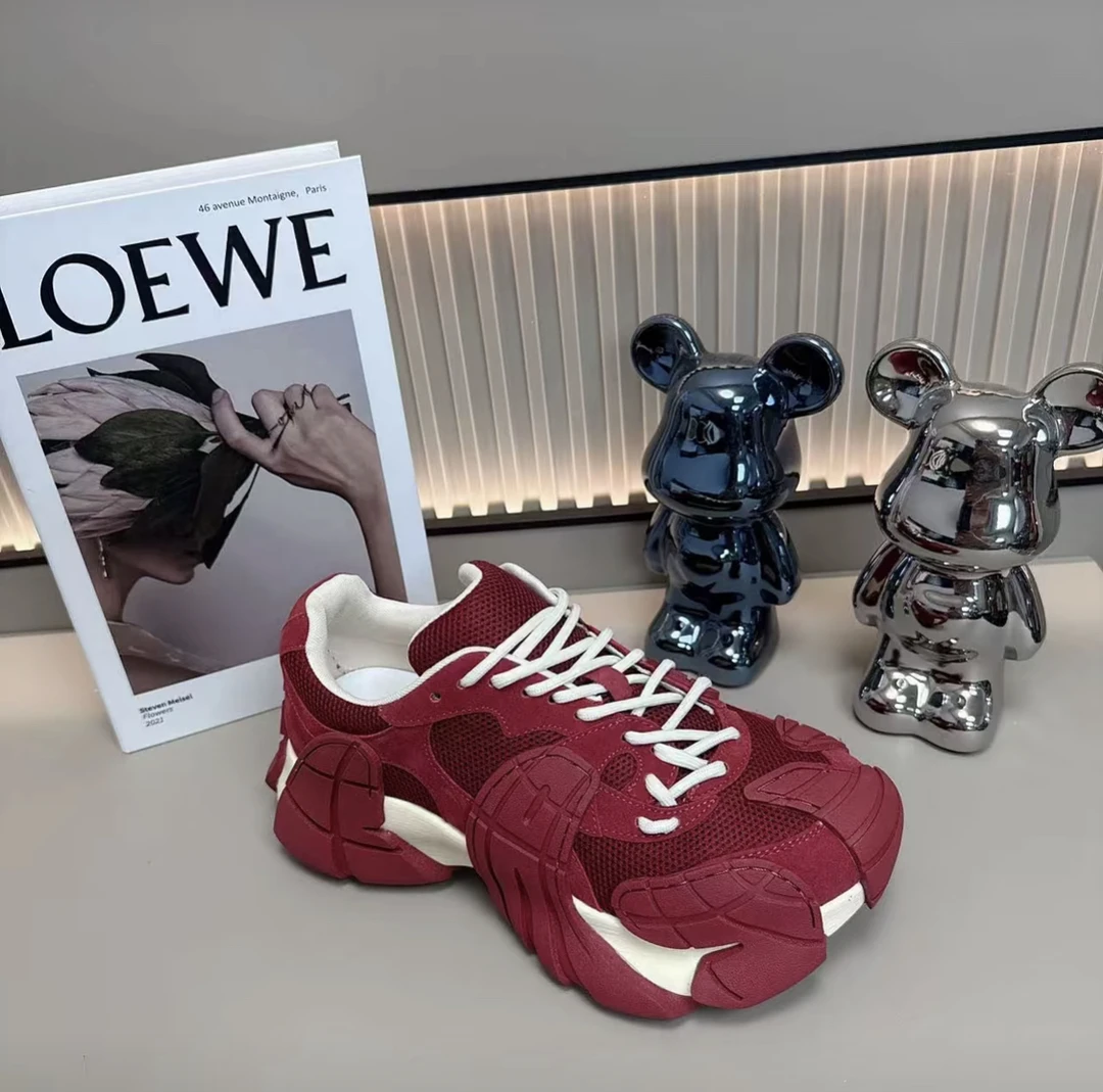 欧洲站个性八爪鱼老爹鞋女2025秋季新款百搭潮网面厚底休闲运动鞋