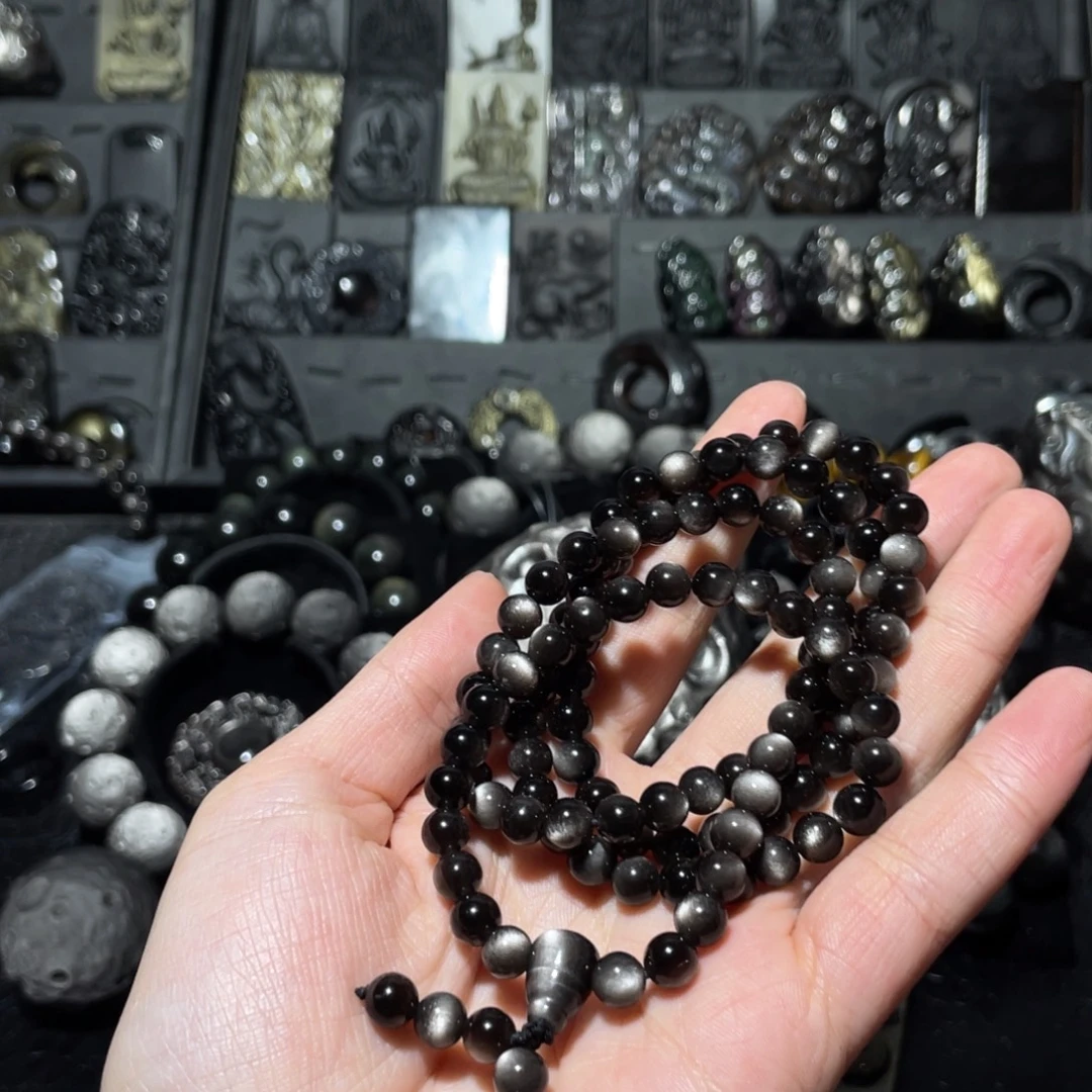 无***丑黑曜岩未镶嵌珠宝奇石