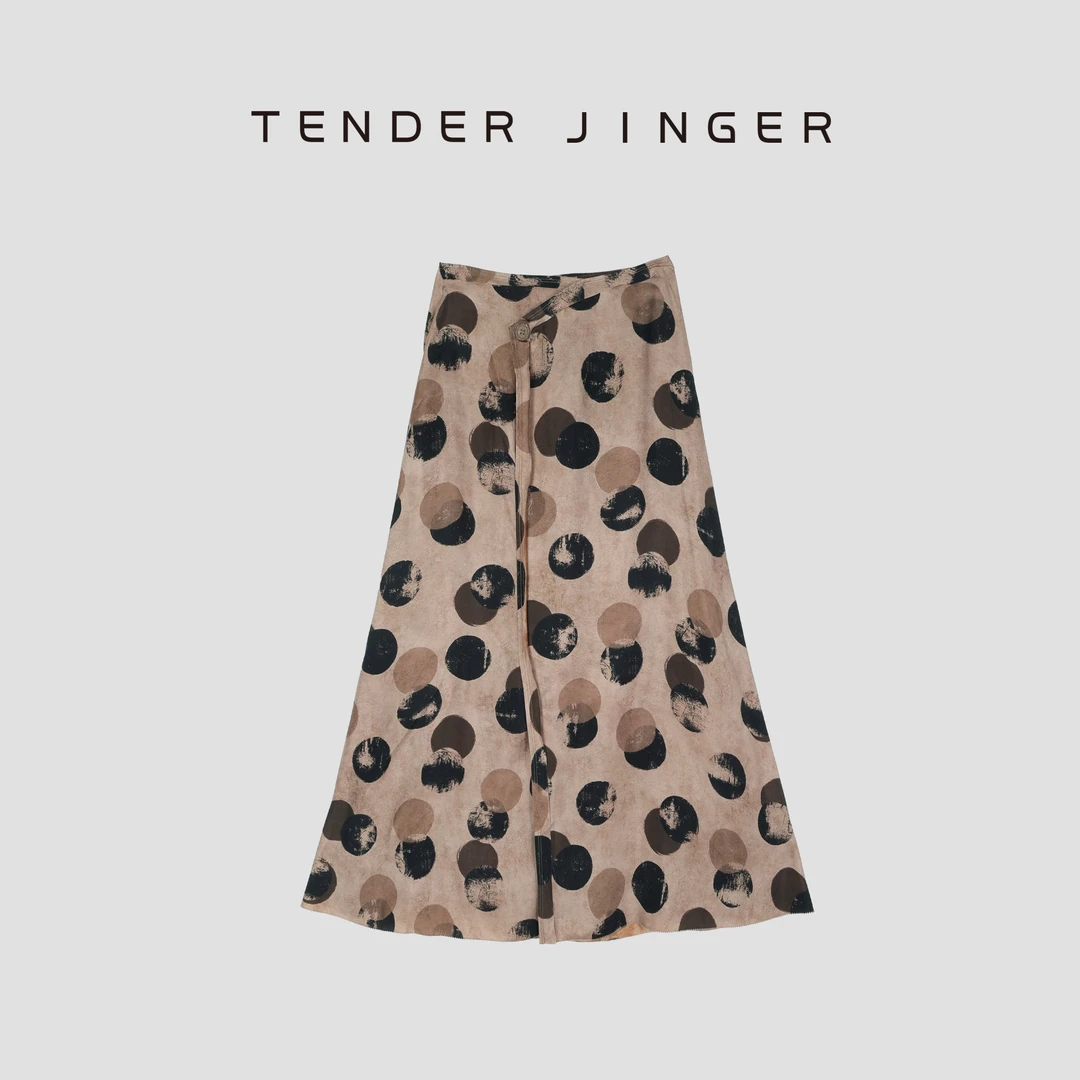 Tender Jinger【黑标】复古优雅波点半身裙T52JSL81167