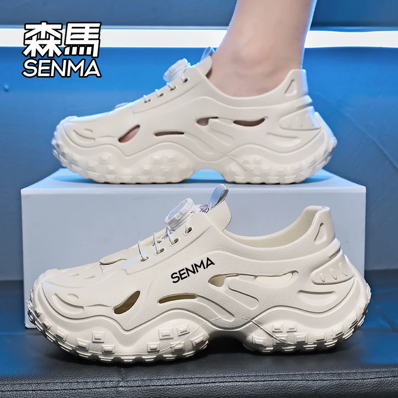 森马凉鞋包头镂空洞洞鞋夏季爆款软底防滑户外百搭旅游开车凉鞋男