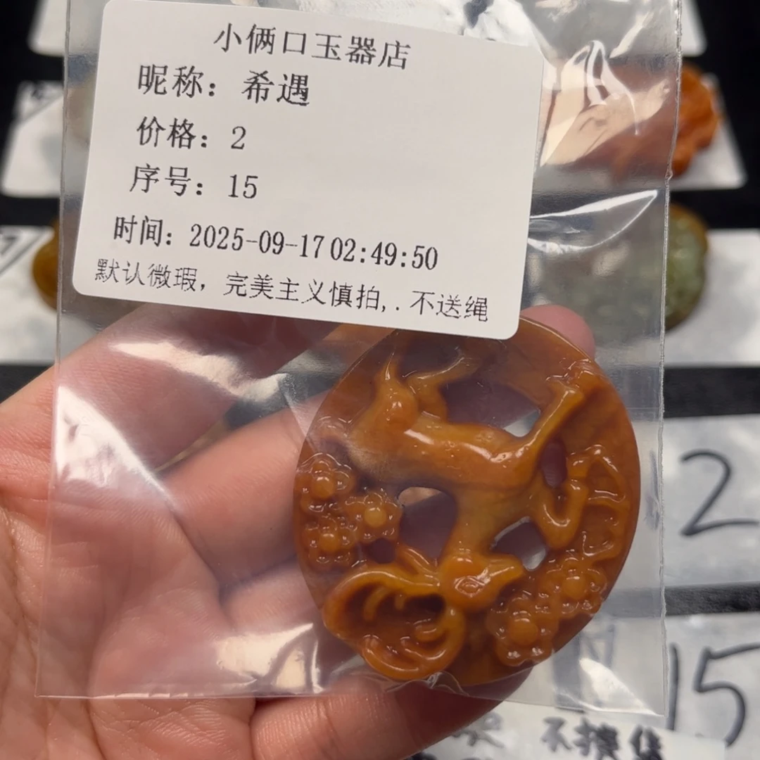希***遇未镶嵌蛇纹石玉颈饰