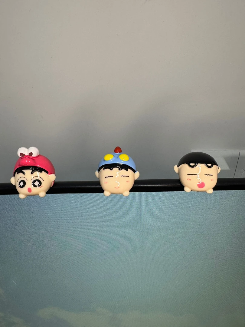 树脂动物小新diy饰品配件萌粒桌面车载奶油立体摆件