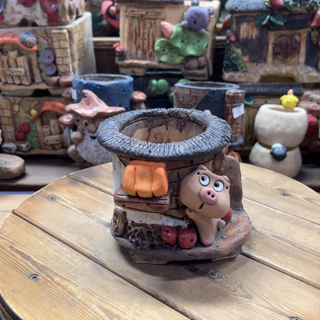 嘻哈多肉花盆百搭