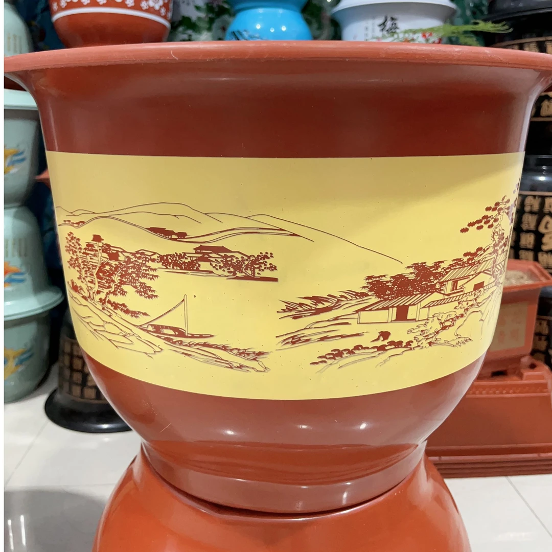 40大口径花盆加厚仿陶瓷家用果树绿植专用大花盆