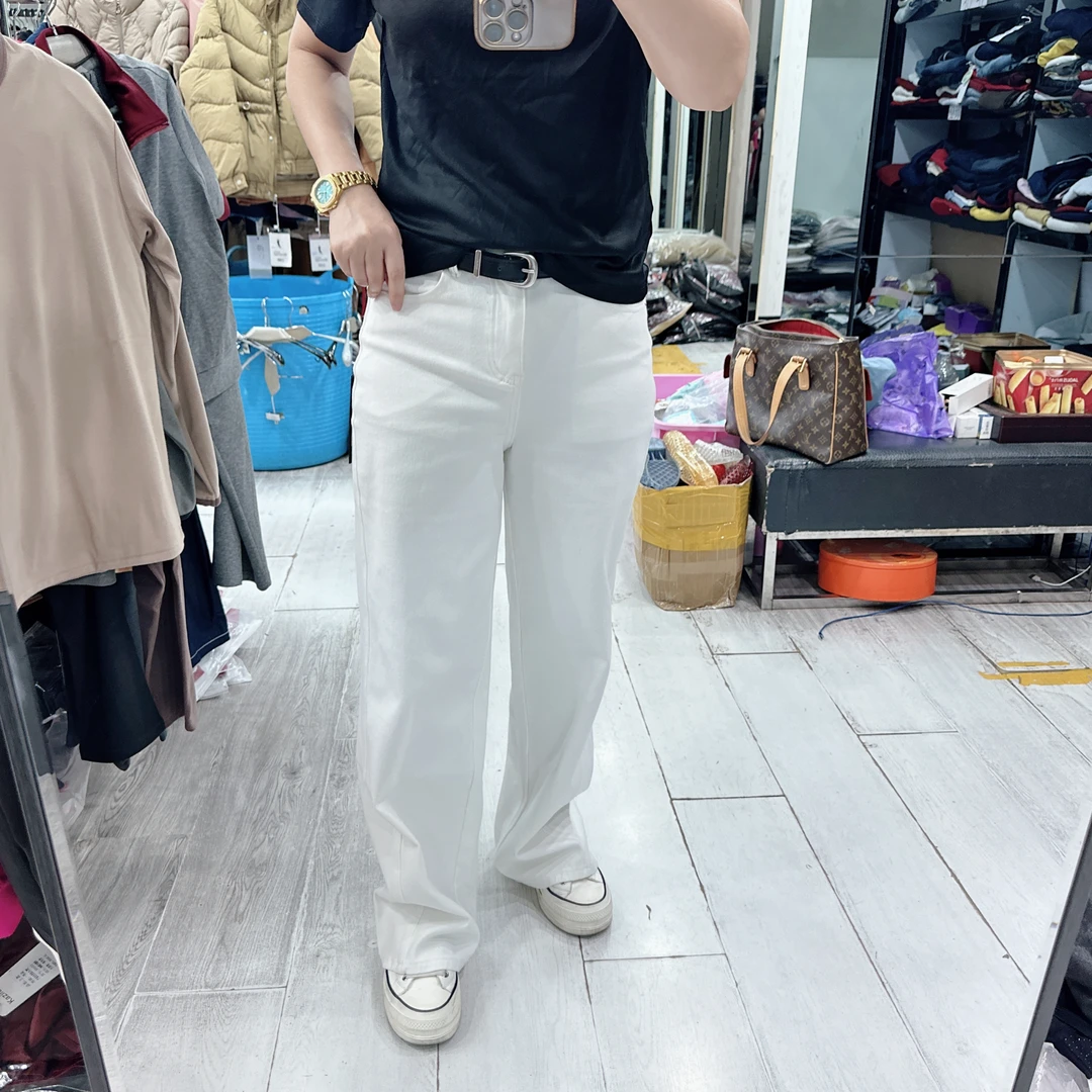 秋季新款小直筒时尚百搭优质牛仔裤18732