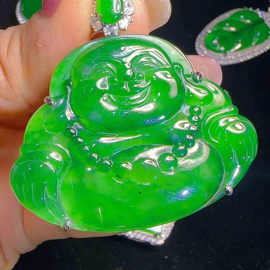 翡翠吊坠(赠链)银S925镶嵌