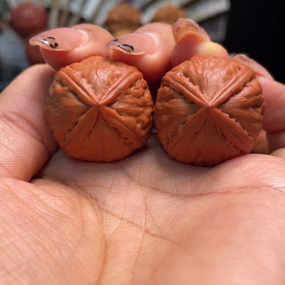 把件文玩核桃石头四棱