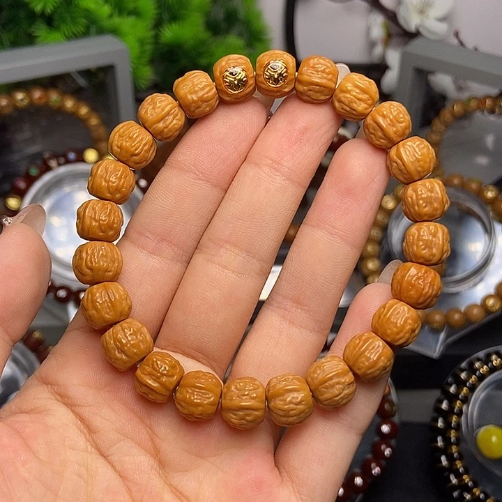 手串猴头核桃双标金蟾蛤蟆头10mm左右闪购5