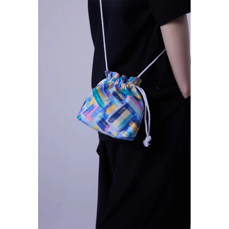 无则艺【长绳包】艺术I抽绳小包便携布包束长绳包休闲百搭
