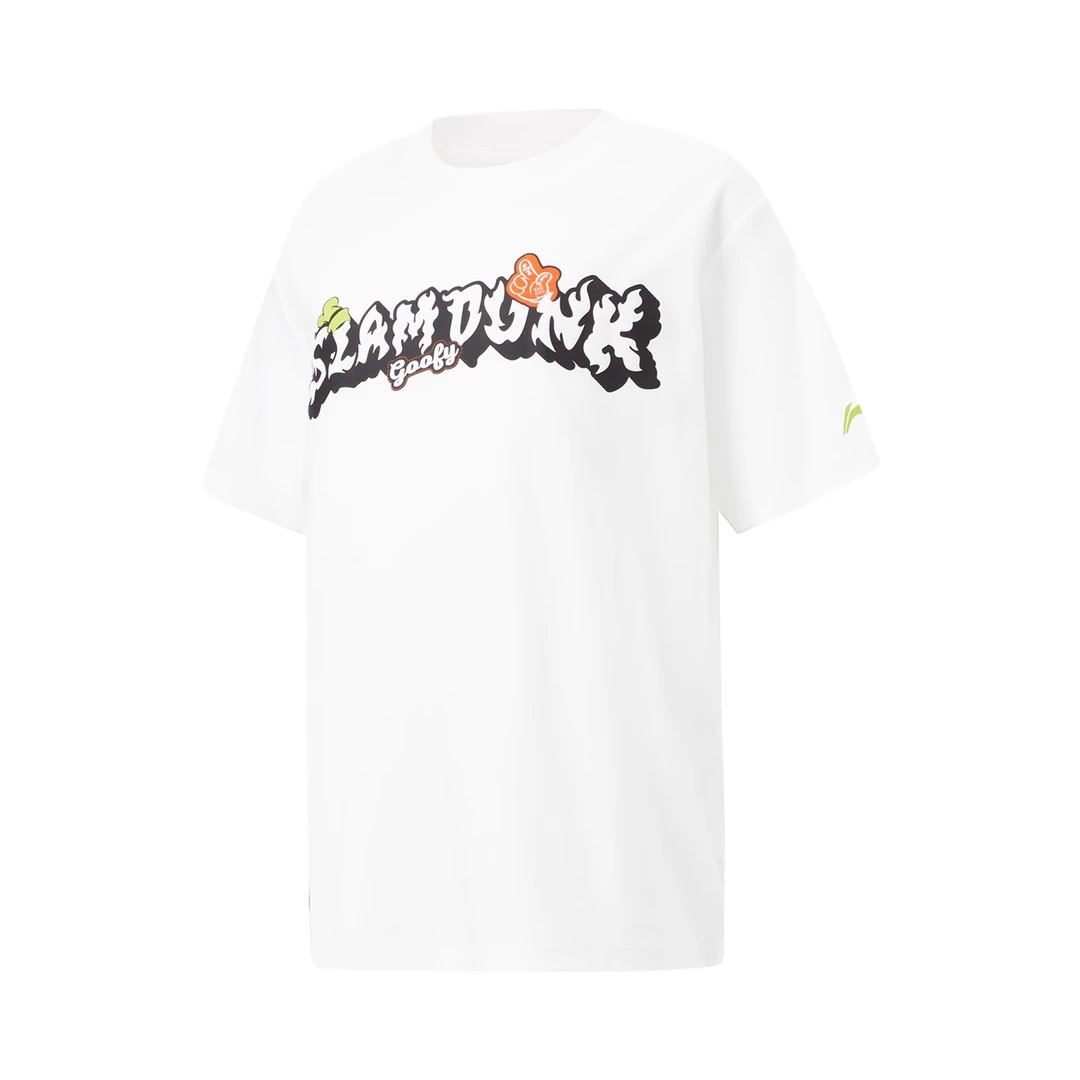 李宁儿童新款男大童舒适百搭透气圆领宽松短袖T恤YHSU075