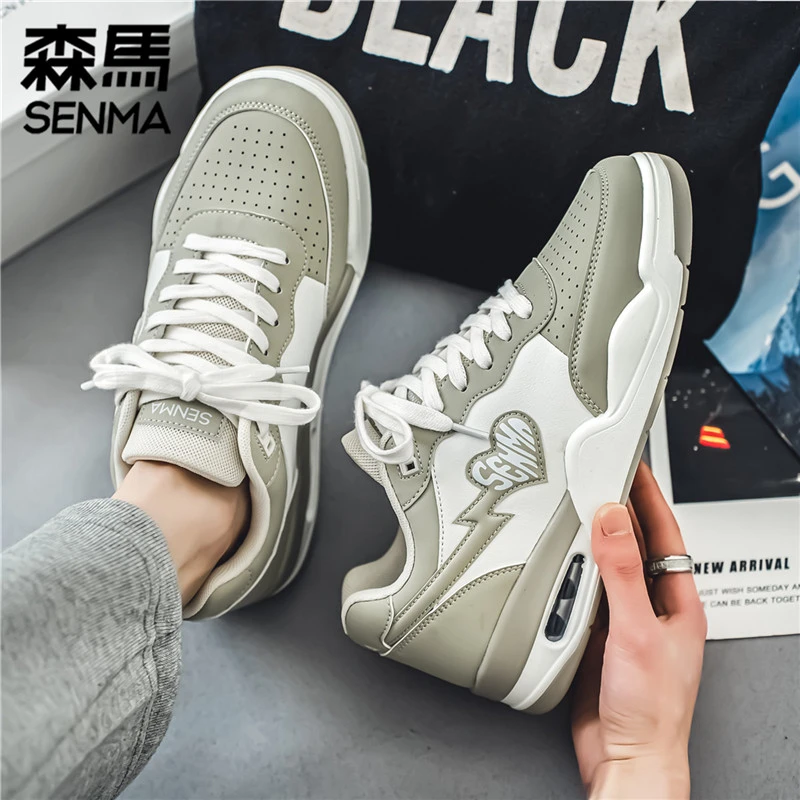 SENMA/森马男鞋秋季透气时尚港风休闲平板鞋学生潮流运动小白潮鞋