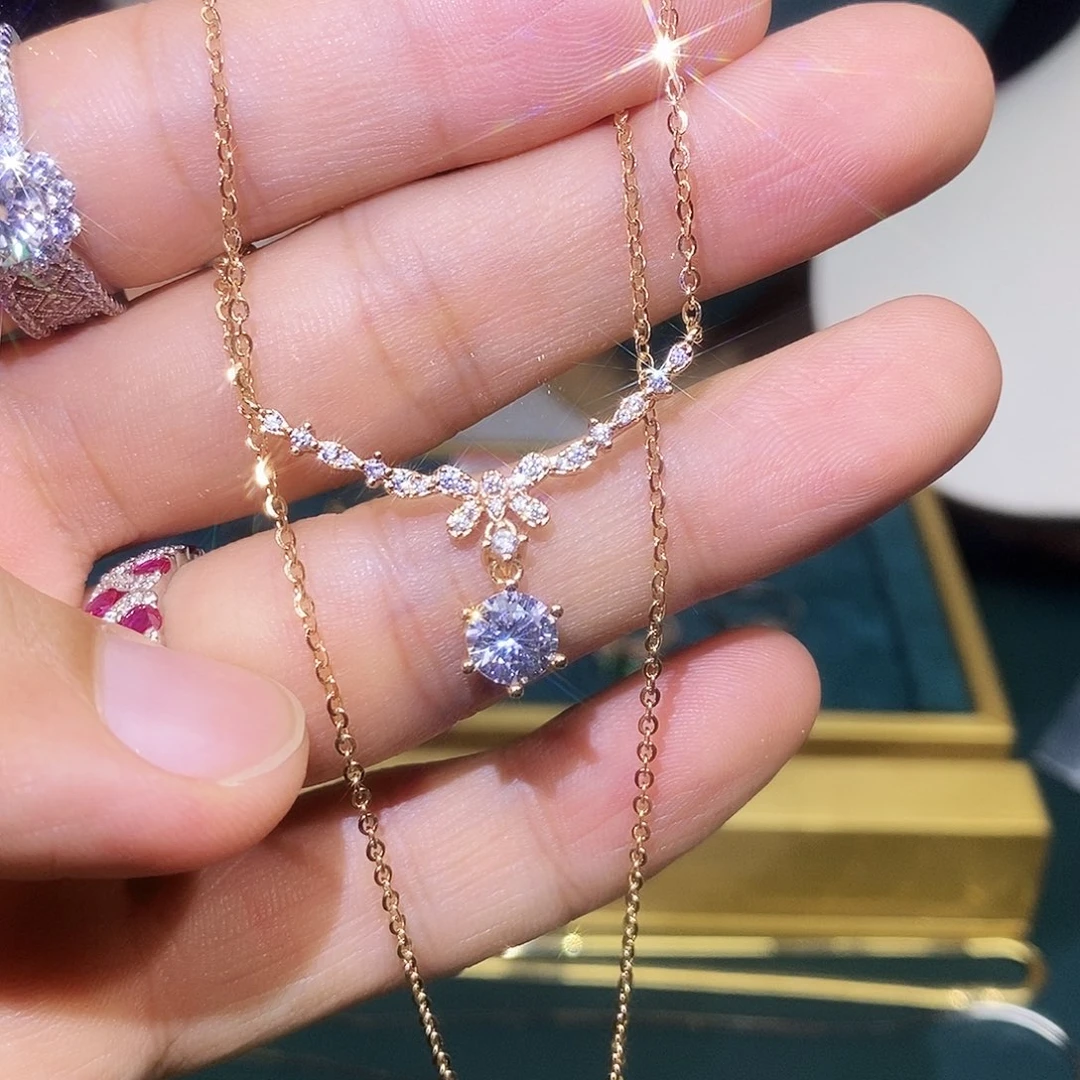 吊坠925银合成碳硅石