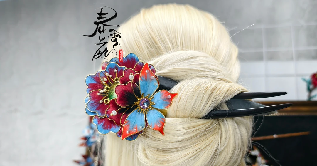 原创设计女发簪明制民族风复古中式古风手工簪发古装旗袍步摇