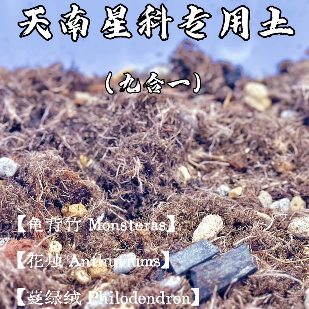 【九合一】天南星科专用土大颗粒龟背竹蔓绿绒花烛通用型配方土