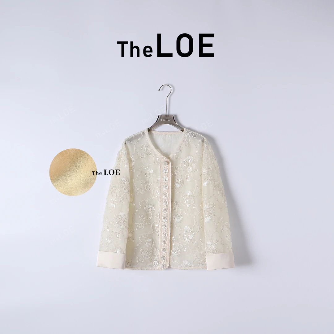 TheLOE/梦境 定制刺绣立体感100桑蚕丝内里外套#04.02C-G5066