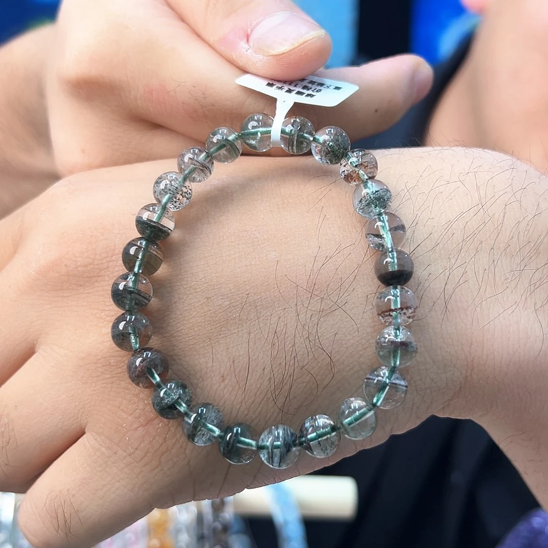 水晶手串未镶嵌绿幽灵