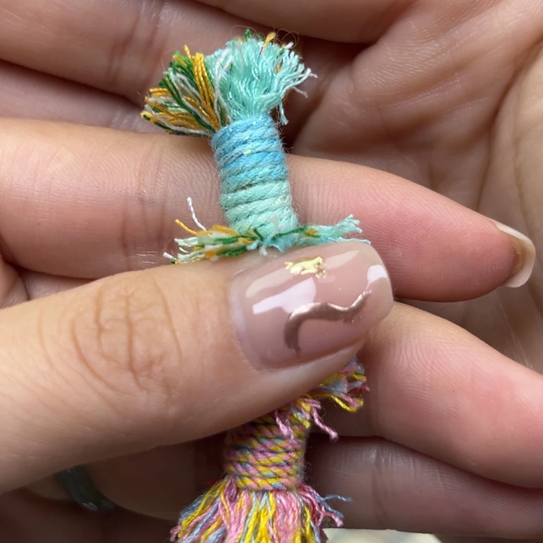 M***张库克吊坠mm手工编织绳