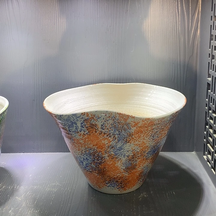 摆件陶景德镇陶瓷花盆