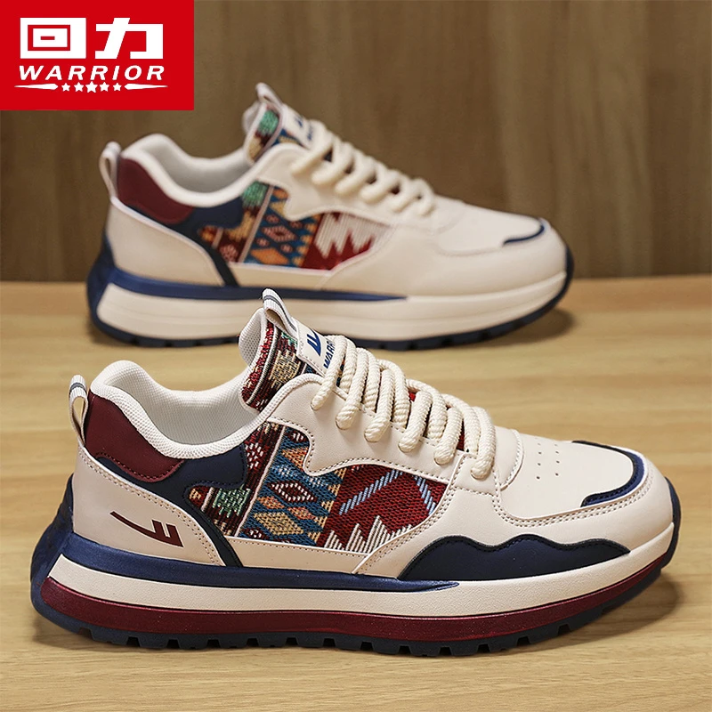 回力阿甘男鞋春季爆款本命年红色潮鞋运动休闲百搭国潮刺绣板鞋子
