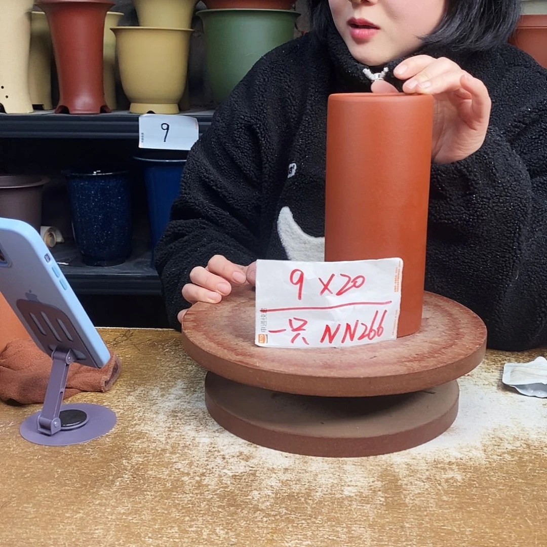 紫砂紫砂花盆一只NN266