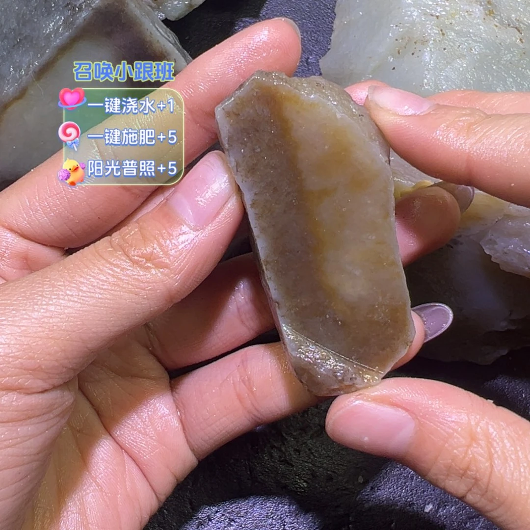 和田玉（翠青玉）未镶嵌珠宝半成品