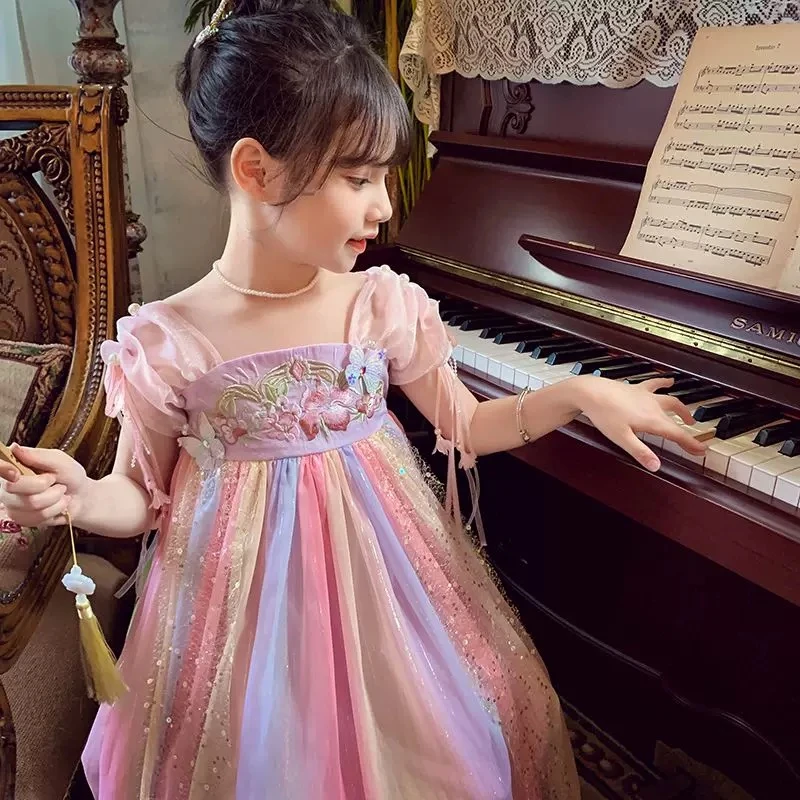 【2476】休闲风女民族2025通用汉服小女孩夏季中国风宝宝