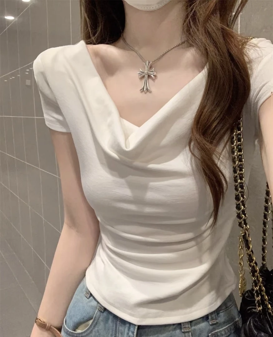 A-(001-200)洋气百搭气质款高级显瘦小衫----周粥女装