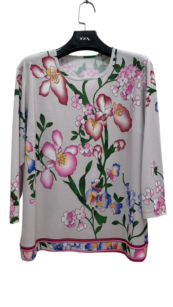 T领印花套头衫（混合花卉）SY