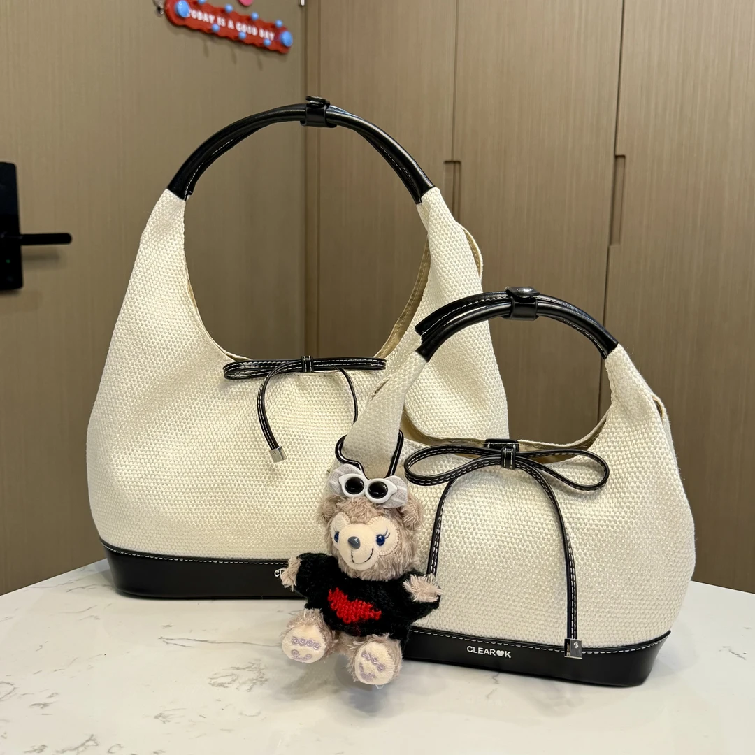 【UNILULU】撞色小众手提包包女2025新款夏季大容量通勤腋下托特包