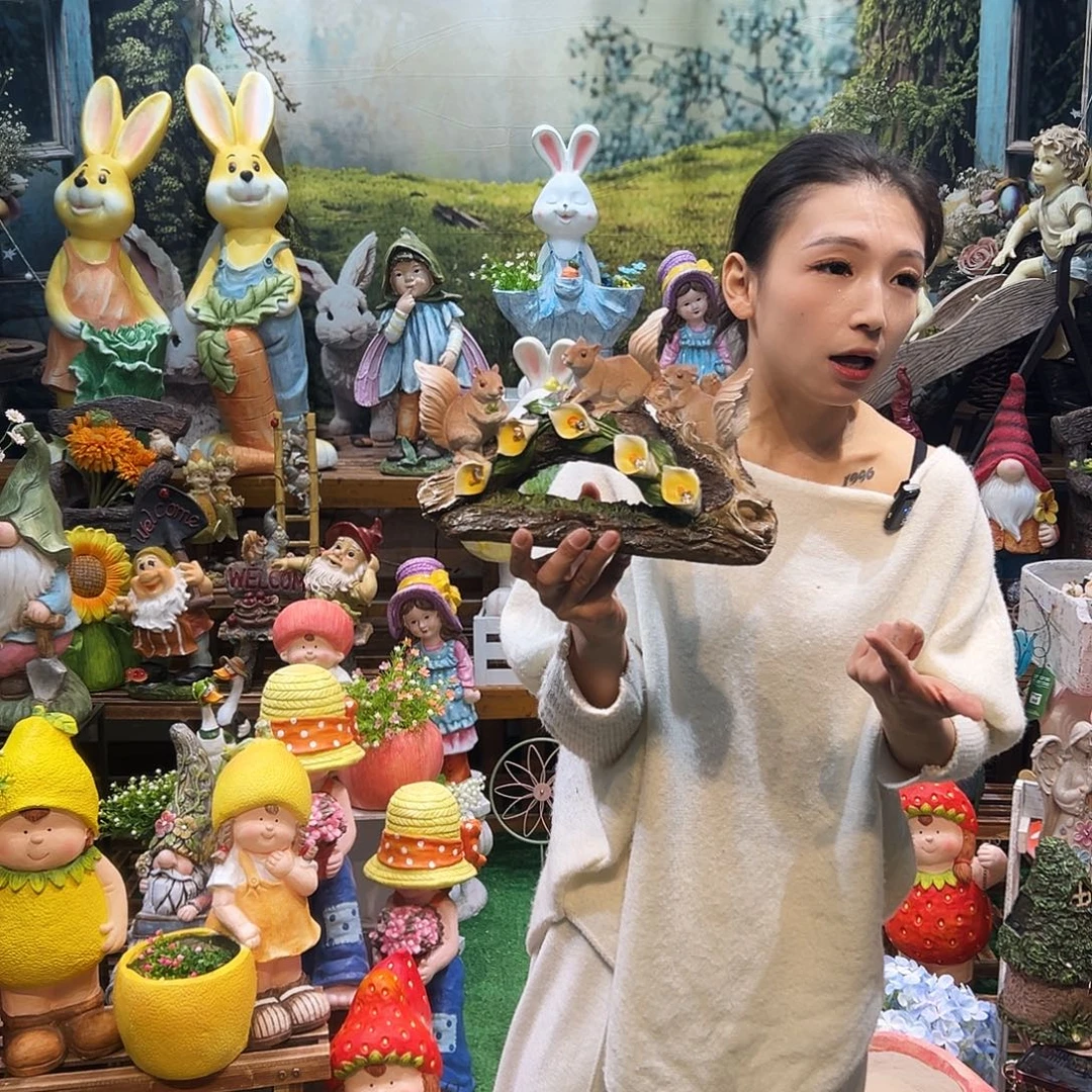 花园摆件红红火火