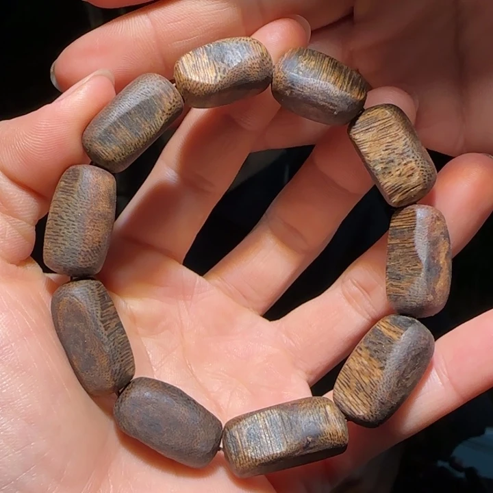 沉香手串紫棋手串16.3克