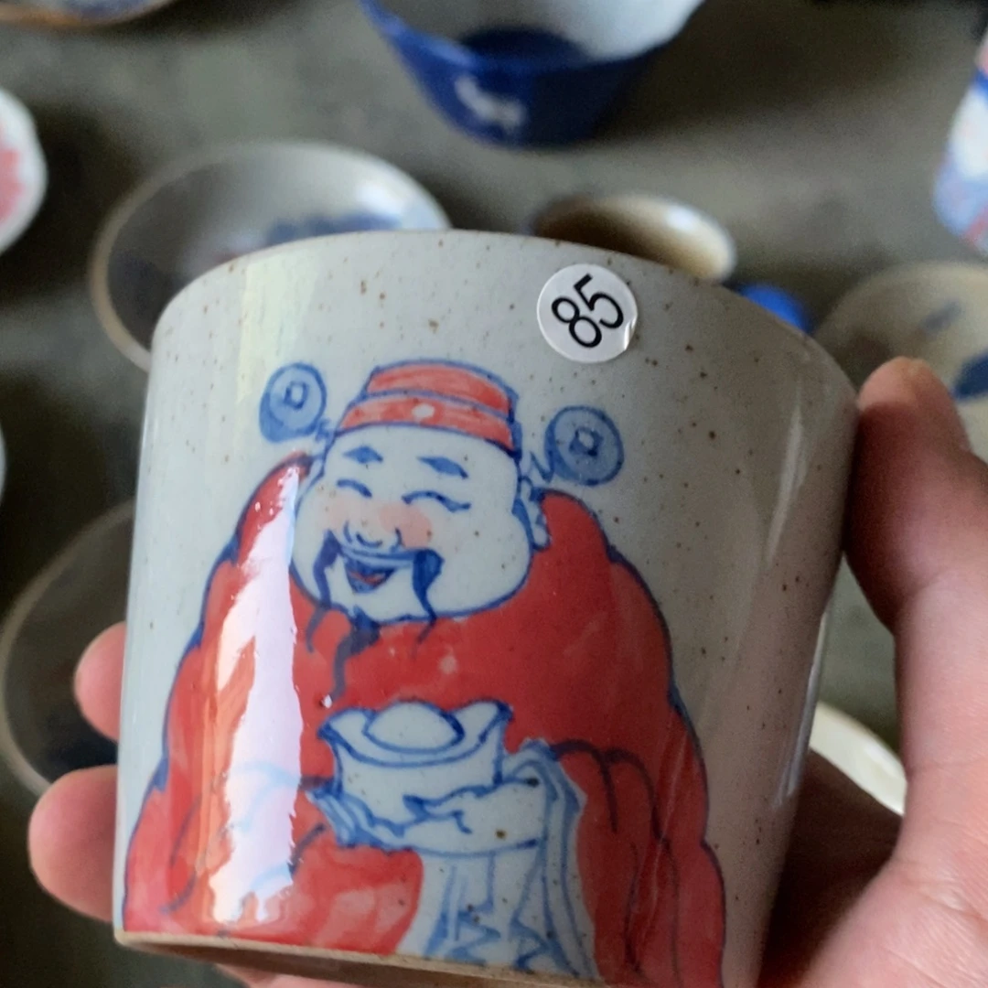 瓷片景德镇陶瓷手绘杯子