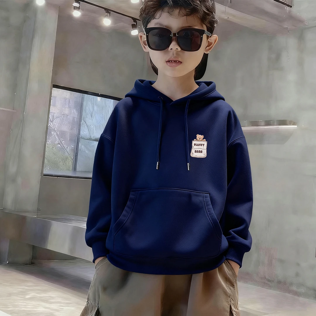 男童卫衣2025秋冬新款大童加绒上衣中大儿童衣服秋冬连帽卫衣童装