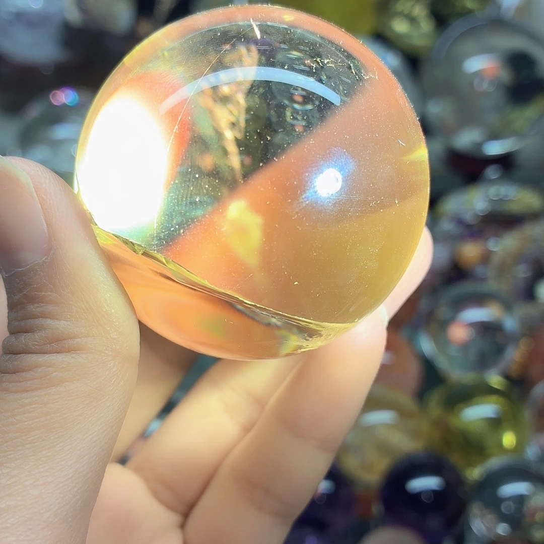 水晶未镶嵌珠宝半成品黄水晶55