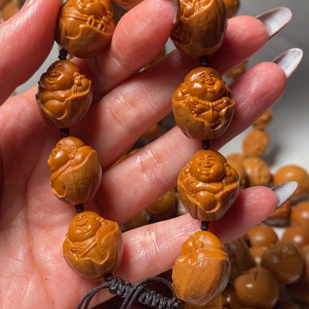 橄榄核手串/手链包衣弥勒