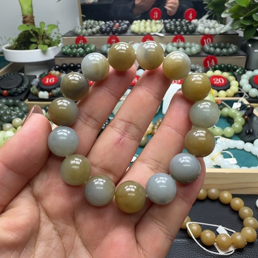 和田玉未镶嵌手链14