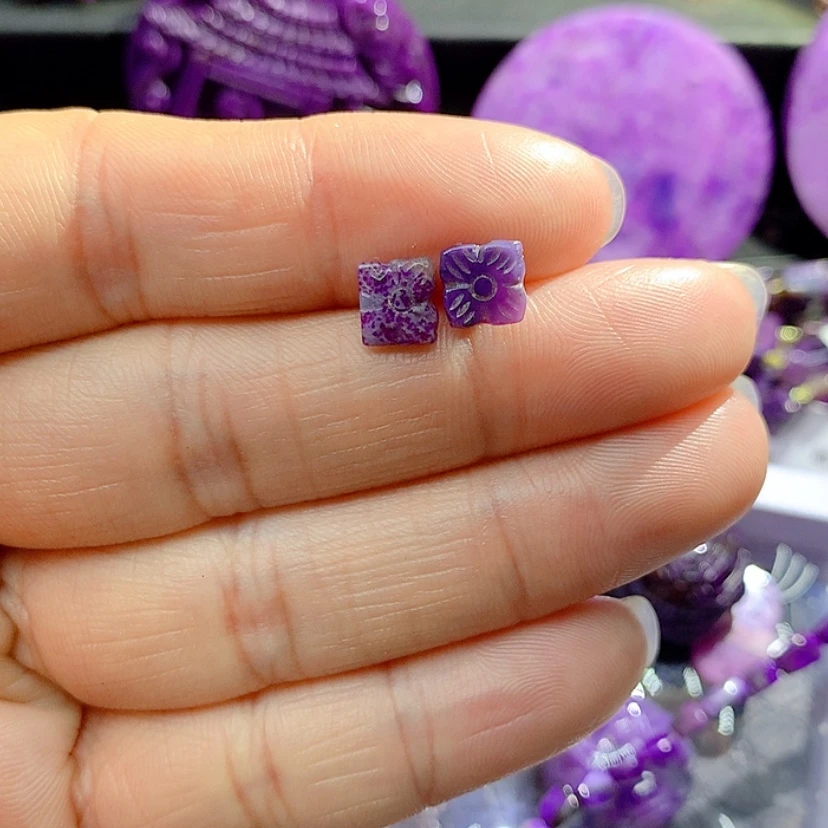 【闪购商品】苏纪石（舒俱来）银S925镶嵌耳钉