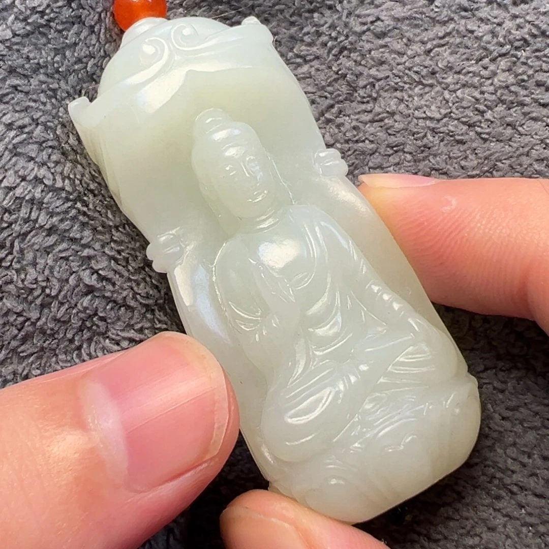 拥***️和田玉未镶嵌挂件