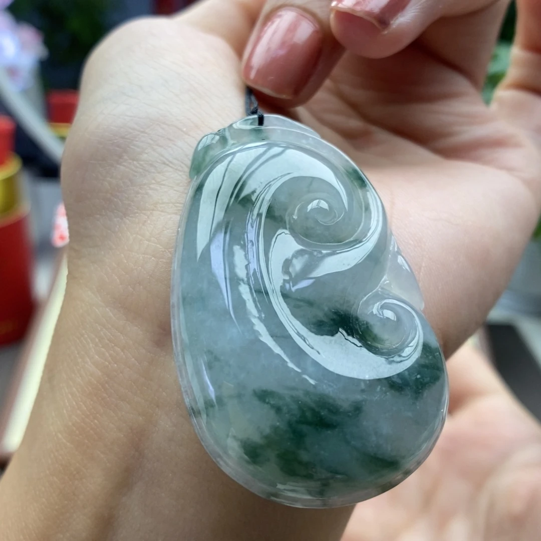 翡翠未镶嵌颈饰吊坠33