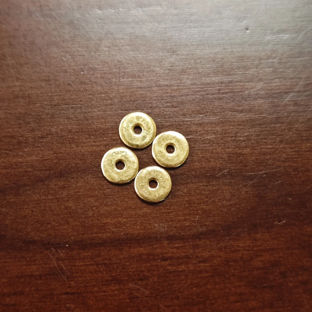 自由飞碟隔片 6mm 足金24k金 4片