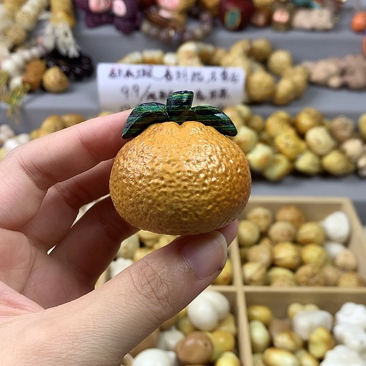 吊坠菩提根/象牙果木质砂糖橘43