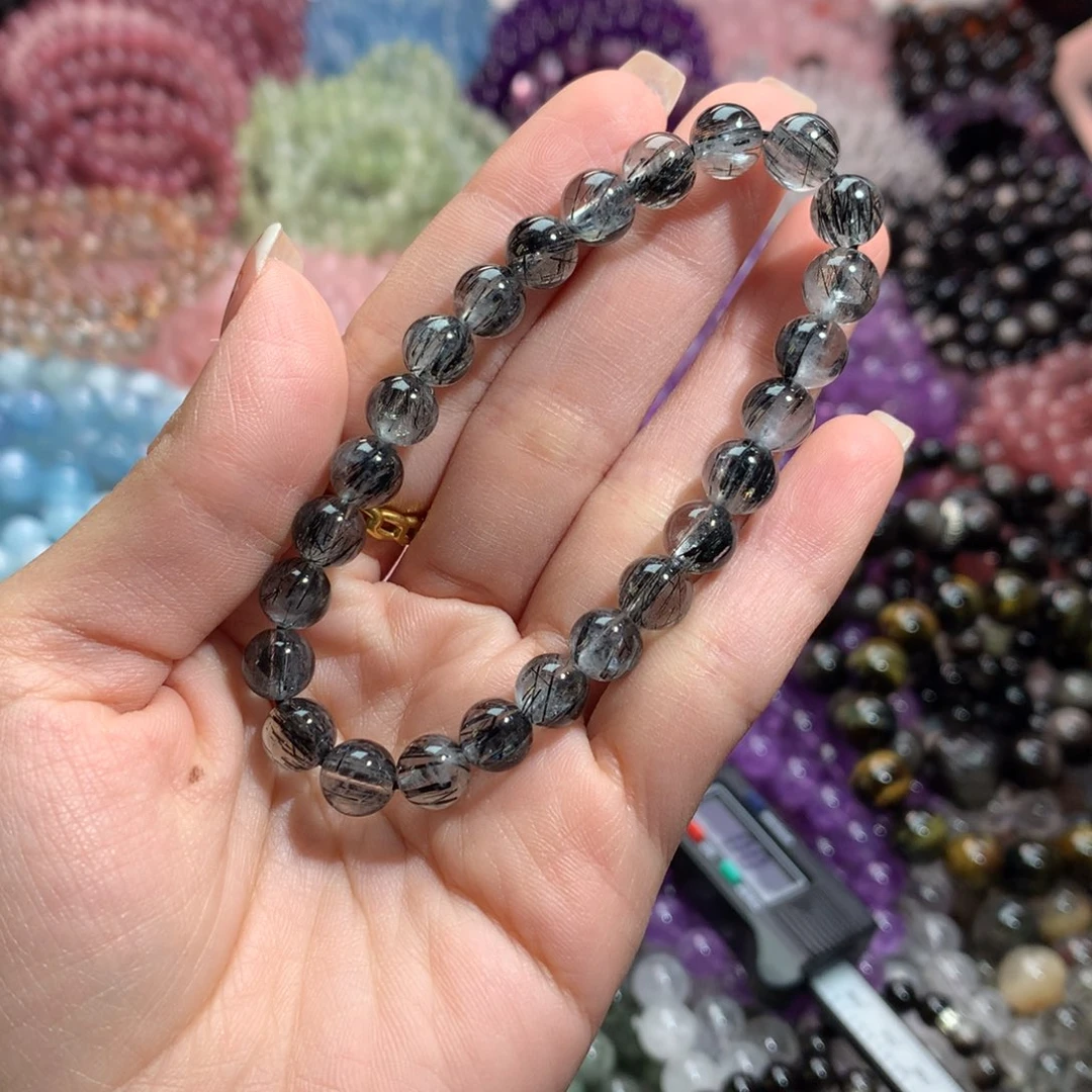 水晶手链未镶嵌黑发晶卡7+